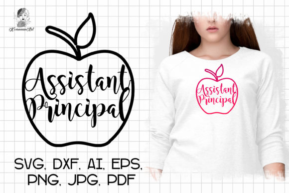 Assistant Principal SVG Apple: Graphics for Crafts