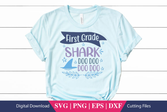 First Grade Shark School SVG for Crafts & Graphics