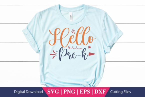 Hello Pre-k School SVG: Fresh Graphics for Crafts
