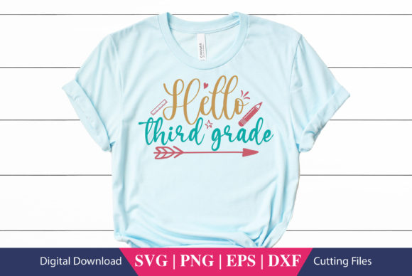 Hello Third Grade School Graphics for Crafts
