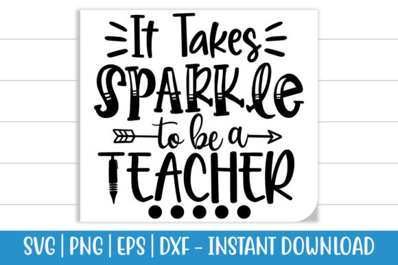It Takes Sparkle to Be a TEACHER: Graphics for Crafts