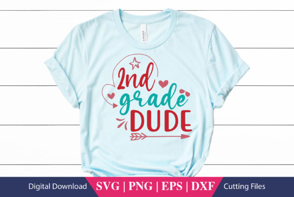 Second Grade Dude School SVG File Review