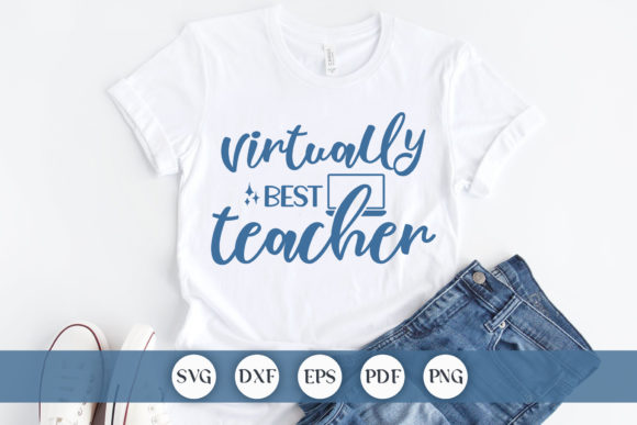 Virtually Best Teacher SVG: Premium Graphics for Crafts